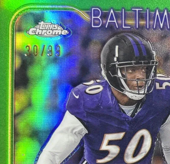 Detail of 2024 Topps Chrome Adisa Isaac Rookie Autograph #RAAIS.