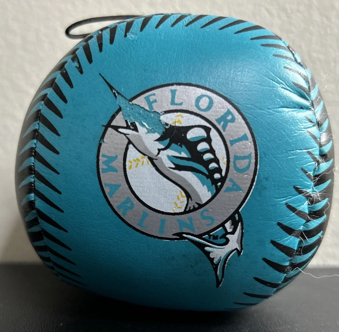 Detail of 1992 Florida Marlins Plush Baseball.