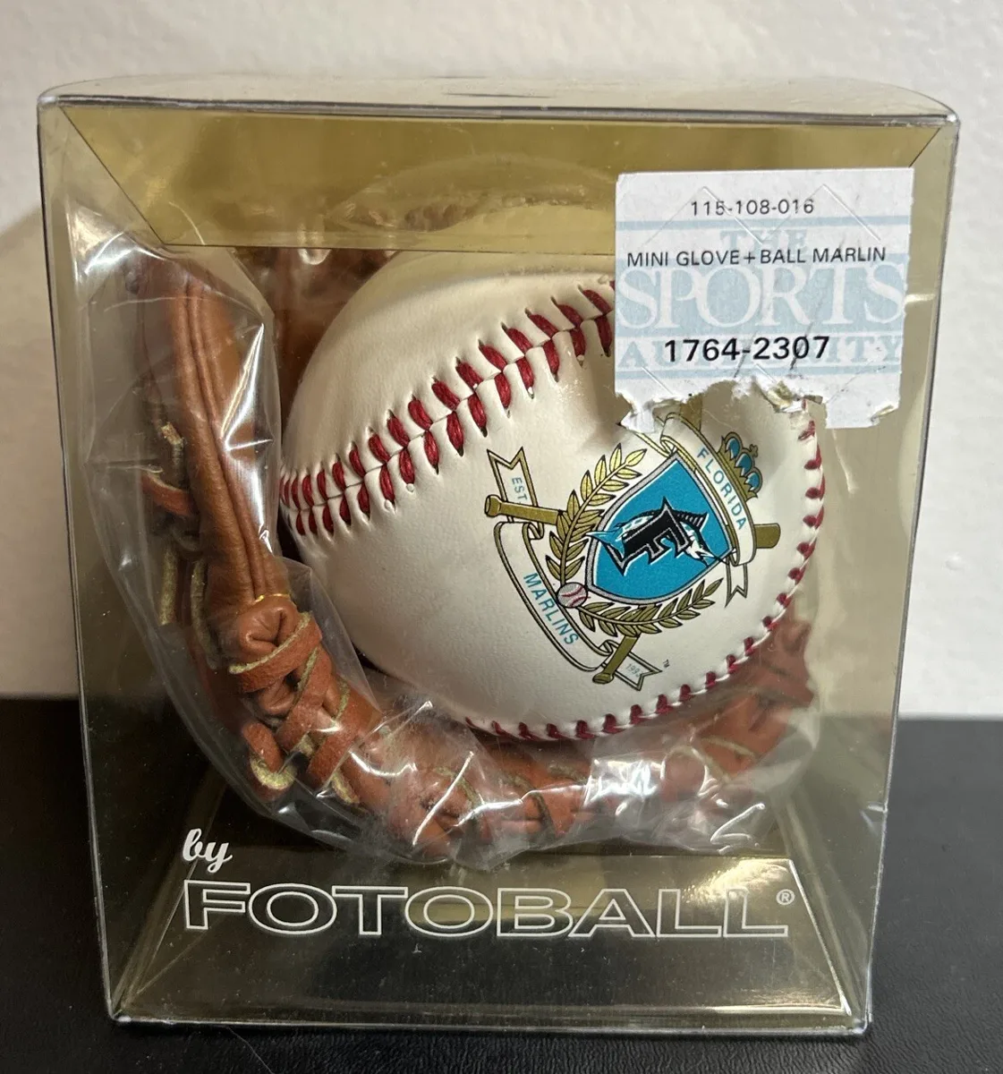 1993 Florida Marlins Fotoball and Mini Glove.