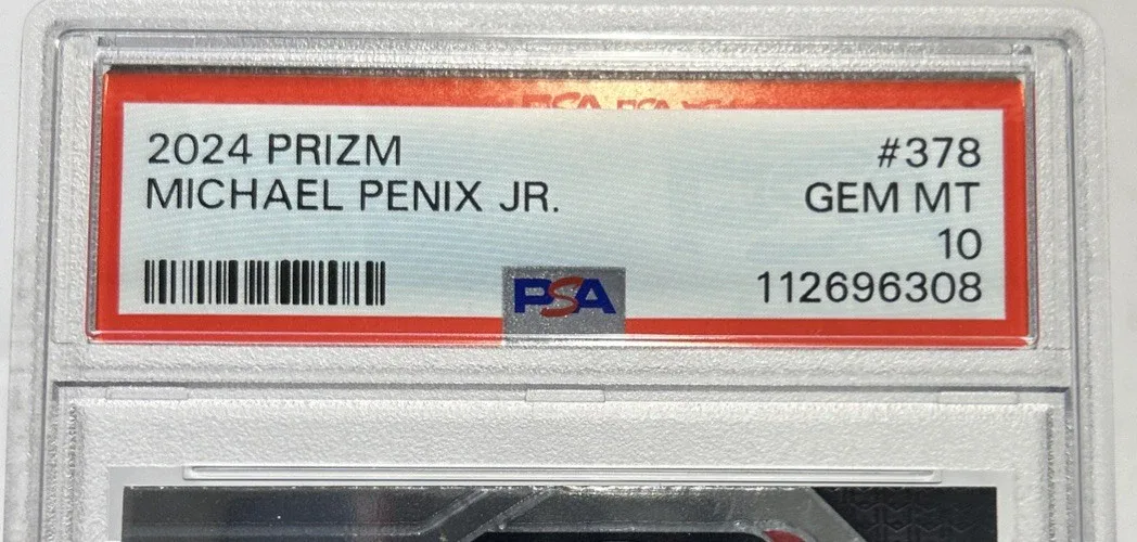 Slab label for 2024 Panini Prizm Michael Penix Jr. #378.