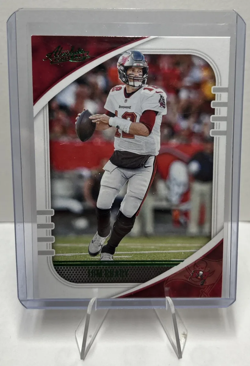 Front of 2020 Panini Absolute Tom Brady Green #42.