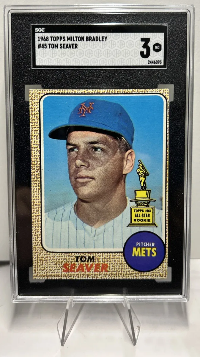 Front of 1968 Topps Tom Seaver #45.