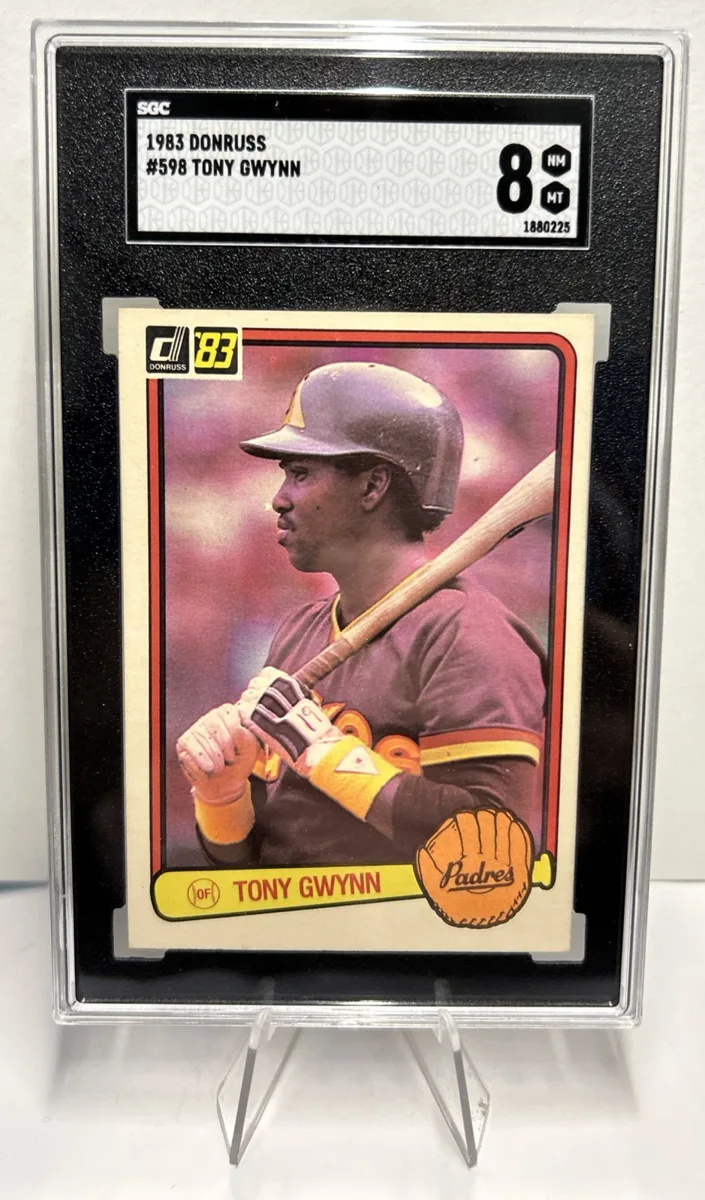 Front of 1983 Donruss Tony Gwynn #598.