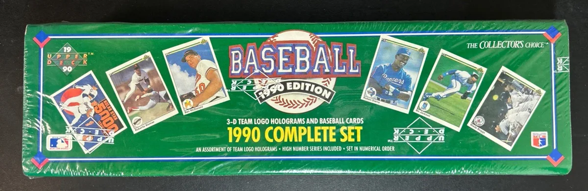 1990 Upper Deck Baseball Complete Factory-Sealed Set.